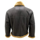 Men's Grey RAF Ginger Fur Shearling Flying Jacket