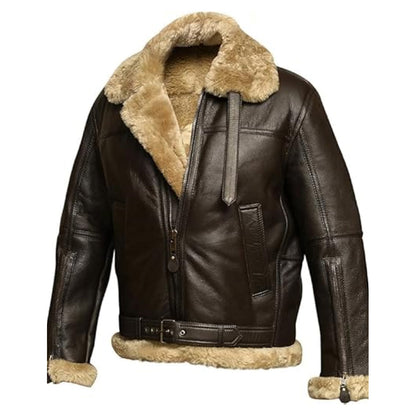 Men's Aviator Raf Flight Leather Jacket