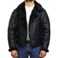 Men's Aviator Pilot B3 Shearling Leather Bomber Jacket