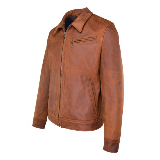 Men's Brown Apex Leather Jacket