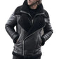 Men's Black B3 Classic Shearling Bomber Leather Jacket